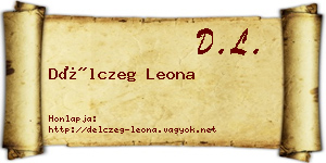 Délczeg Leona névjegykártya